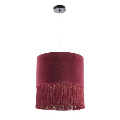 Ceiling Lamp with lampshade 40x40x43 Red Velvet