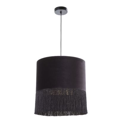 Ceiling Lamp with shade 40x40x43 Black Velvet