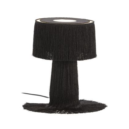 Table Lamp with lampshade 25x25x38 Black Fabric