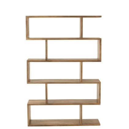 Estanteria Vertical Listones Madera Natural, 120 Cm