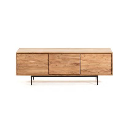 Mueble TV Natural Negro, 147 Cm