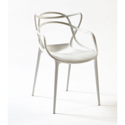Silla blanco Masters, 55 cm