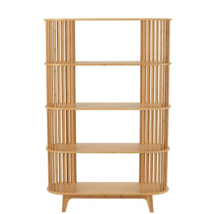 Estantería Madera Bambú Natural, 100 Cm