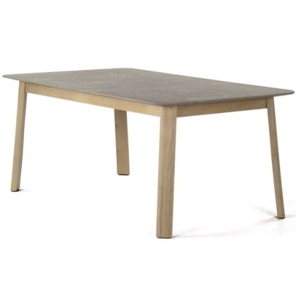 Mesa Comedor Moderno Madera Cemento 200 Cm