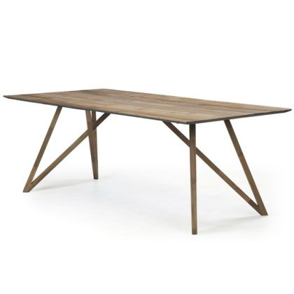 Mesa Comedor Minimalista Teka Natural 240 Cm