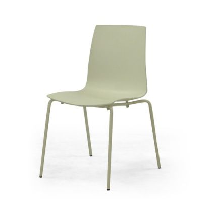 Silla Exterior Diseño Nórdico Blanco, 45 Cm