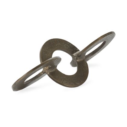 Figura 37x14x14 Aluminio -- Dorado Antique
