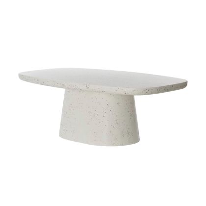 Mesa Centro Jardín Hamura Blanco Terrazo