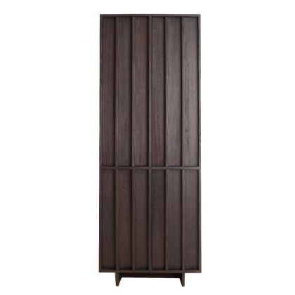 Armario Madera Marrón Oscuro, 75x45x200 Cm