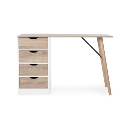 Mesa Escritorio con Cajonera Alberta Estilo Moderno, 120 Cm