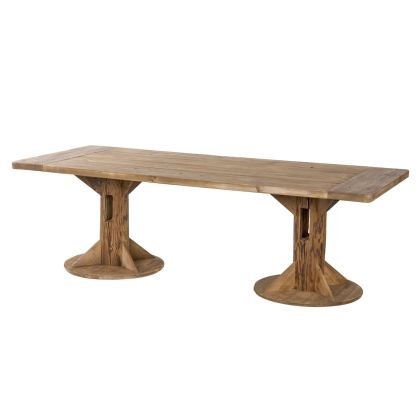 Mesa Comedor Étnico Madera Natural 240 Cm