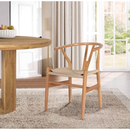 Silla tropical madera cuerda