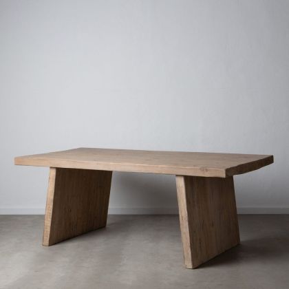 Mesa Comedor Étnico Madera Natural 200 Cm