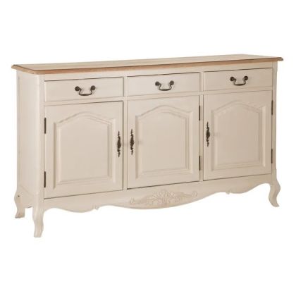 Aparador Clásico Estilo Vintage Color Crema, 148 Cm