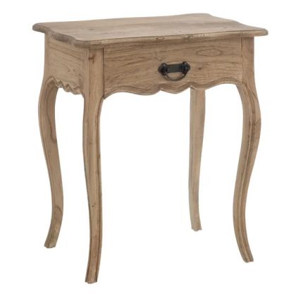 Natural Mindi Wood Nightstand 58 X 43 X 70 Cm
