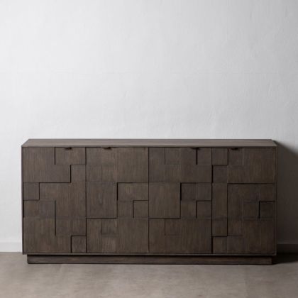 Aparador Contemporáneo Madera Gris 180 Cm