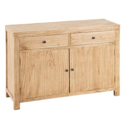 Aparador Natural Madera Mindi, 120 X 40 X 85 Cm