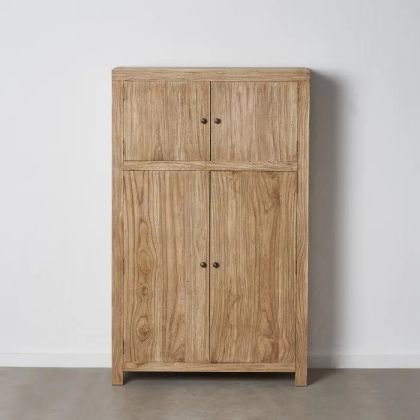 Armario Bajo Estilo Nórdico Madera Mindi Natural, 160 Cm