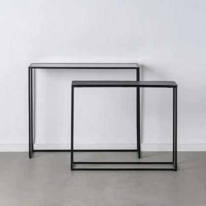 S/2 Consolas Estilo Industrial, 98 Cm