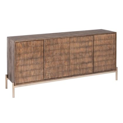 Aparador Marrón Madera-Hierro Salón 179,50 X 45 X 84,50 Cm