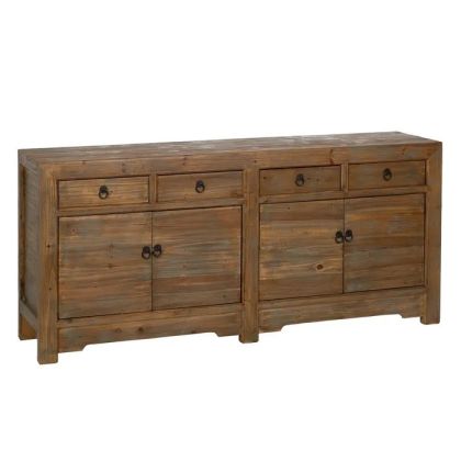 Mueble Aparador Rústico Madera Pino Reciclada, 200 Cm