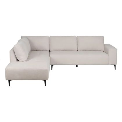 Sofá Chaise Longue Izquierda Crema 266 X 222 X 80 Cm