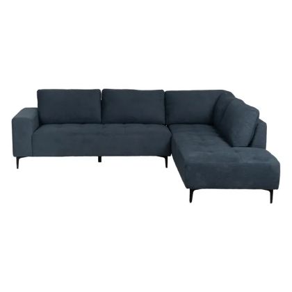 Sofá Chaise Longue Derecha Azul 266 X 222 X 80 Cm