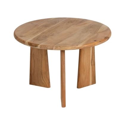 Mesa Centro Madera Mango Natural, 60 X 60 X 40 Cm