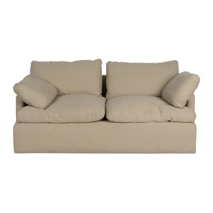 Sofá 2 Plazas Tapizado Beige, 180 X 100 X 83 Cm