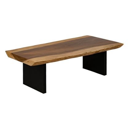 Mesa Centro Madera Suar Hierro, 150 X 70 X 45 Cm