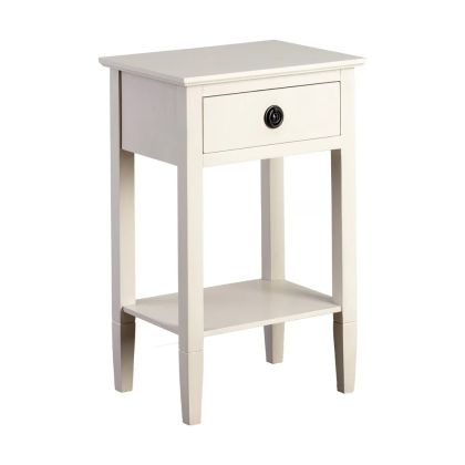 Light Grey Side Table 40 X 30 X 61 Cm