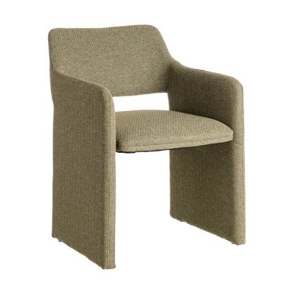 Sillón de Diseño Espiga Tejido Verde 58 X 62,50 X 78 Cm