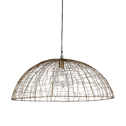 Ceiling Lamp 80x80x32 Golden Wire