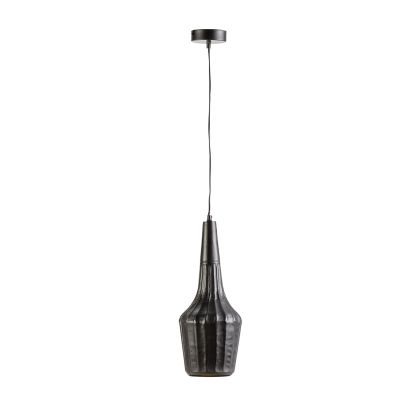 Ceiling Lamp 20x20x48 Black Metal
