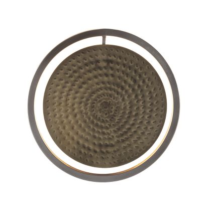 Wall lamp 25x10x25 Metal -- Nickel/Golden