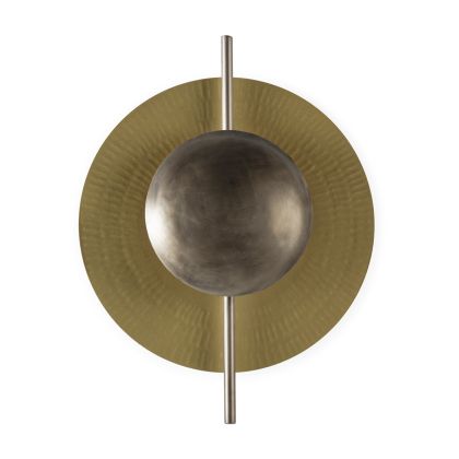 Wall Sconce 30x9x40 Metal -- Aged Brass/Aged Bronze
