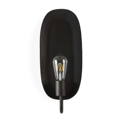 Wall Lamp 18x10x41 Metal -- Blackish Bronze