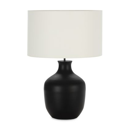 Table Lamp without shade 29x29x47 Metal -- Matt Black