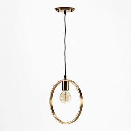 Ceiling lamp without shade 30x4x31 Gold Metal with bulb