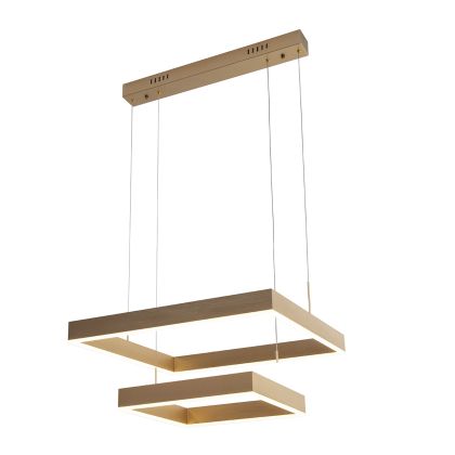 Ceiling Lamp 60x60x120 Gold Metal