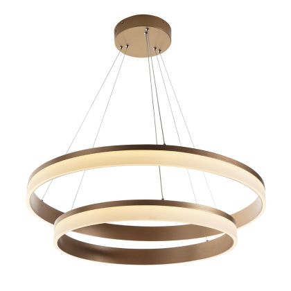 Lámpara de Techo en Metal Dorado.