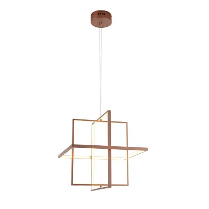 Lámpara colgante Escultórica de Metal Cobre.