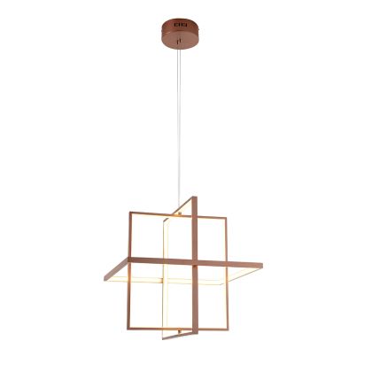 Ceiling Lamp 50x50x180 Metal Copper Color