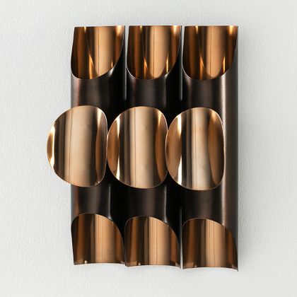 Wall Lamp 34x17x46 Copper Metal