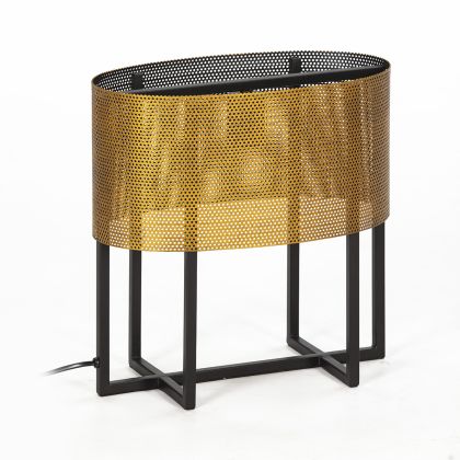 Table Lamp 36x21x36 Gold/Black Metal