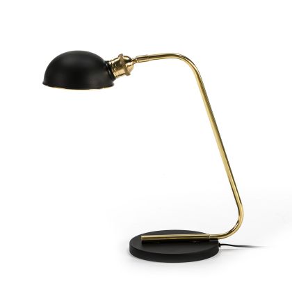 Table Lamp 45x19x50 Gold/Black Metal