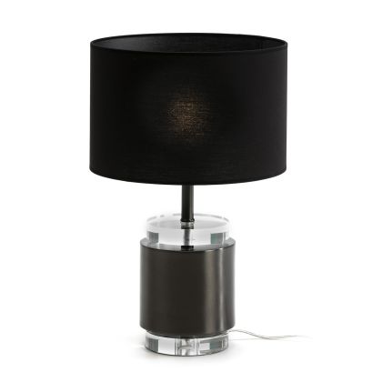 Table Lamp without shade 14x14x33 Acrylic/Brass -- Lead