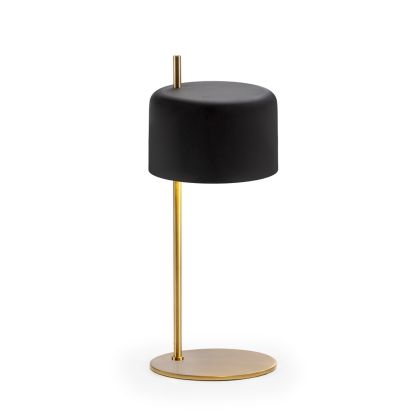 Lámpara de Sobremesa 20x20x50 Metal -- Dorado/Negro