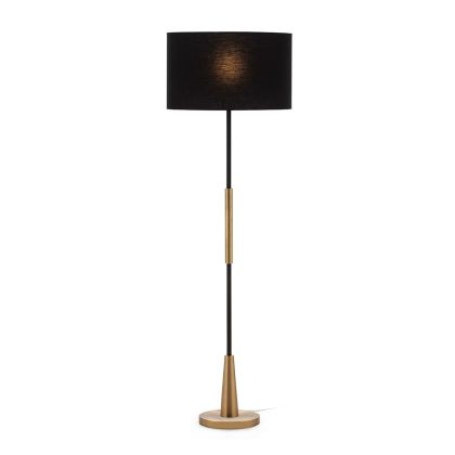 Lámpara de Pié sin pantalla 25x25x147 Metal -- Dorado/Negro