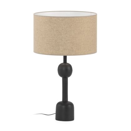 Table Lamp without shade 12.5x12.5x48 Metal -- Black